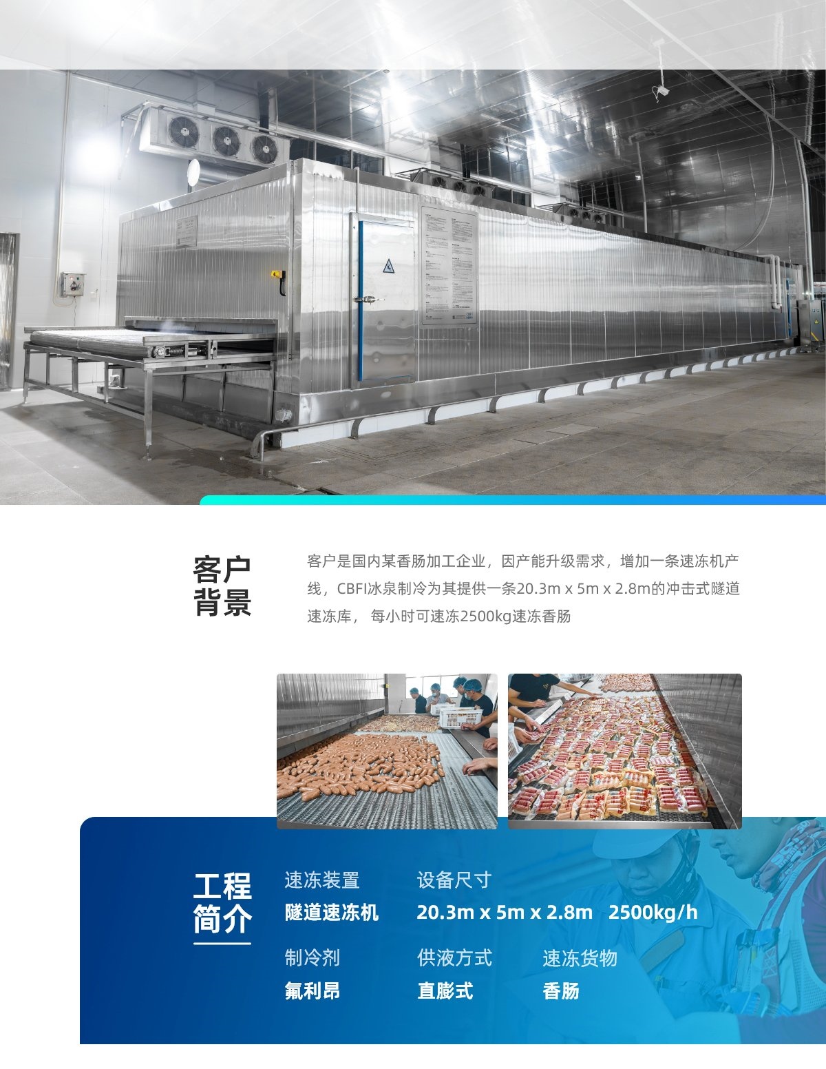 2023福建漳州香腸速凍隧道_01